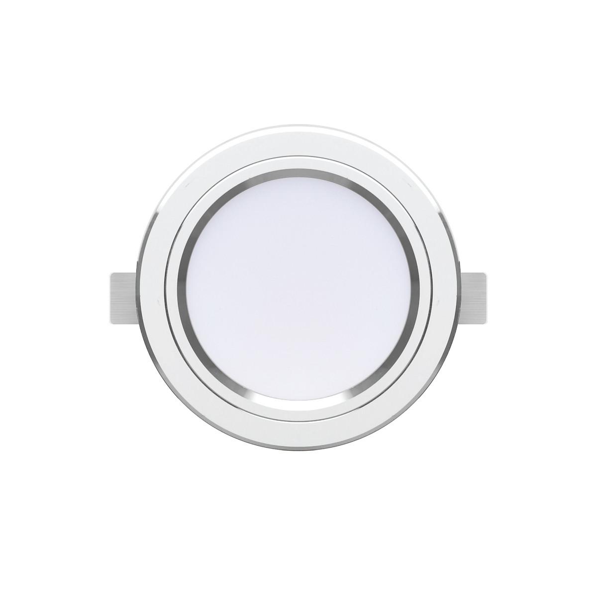 Đèn LED âm trần downlight đổi màu 110/10W vỏ nhôm đúc chính hãng Rạng Đông Model: AT20 ĐM 110/10W - Viền Vàng