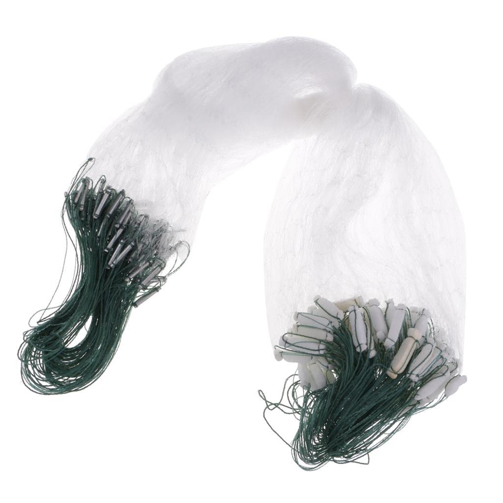 2X Finished Fishing Gill Net with Small Mesh Gill All Size Hole Size 2x2cm