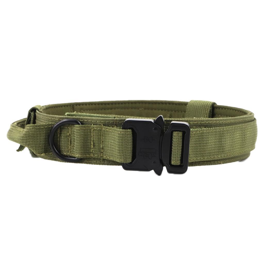 Dog Collar Classic Solid Colors with D-Ring for Medium Large Dogs Black