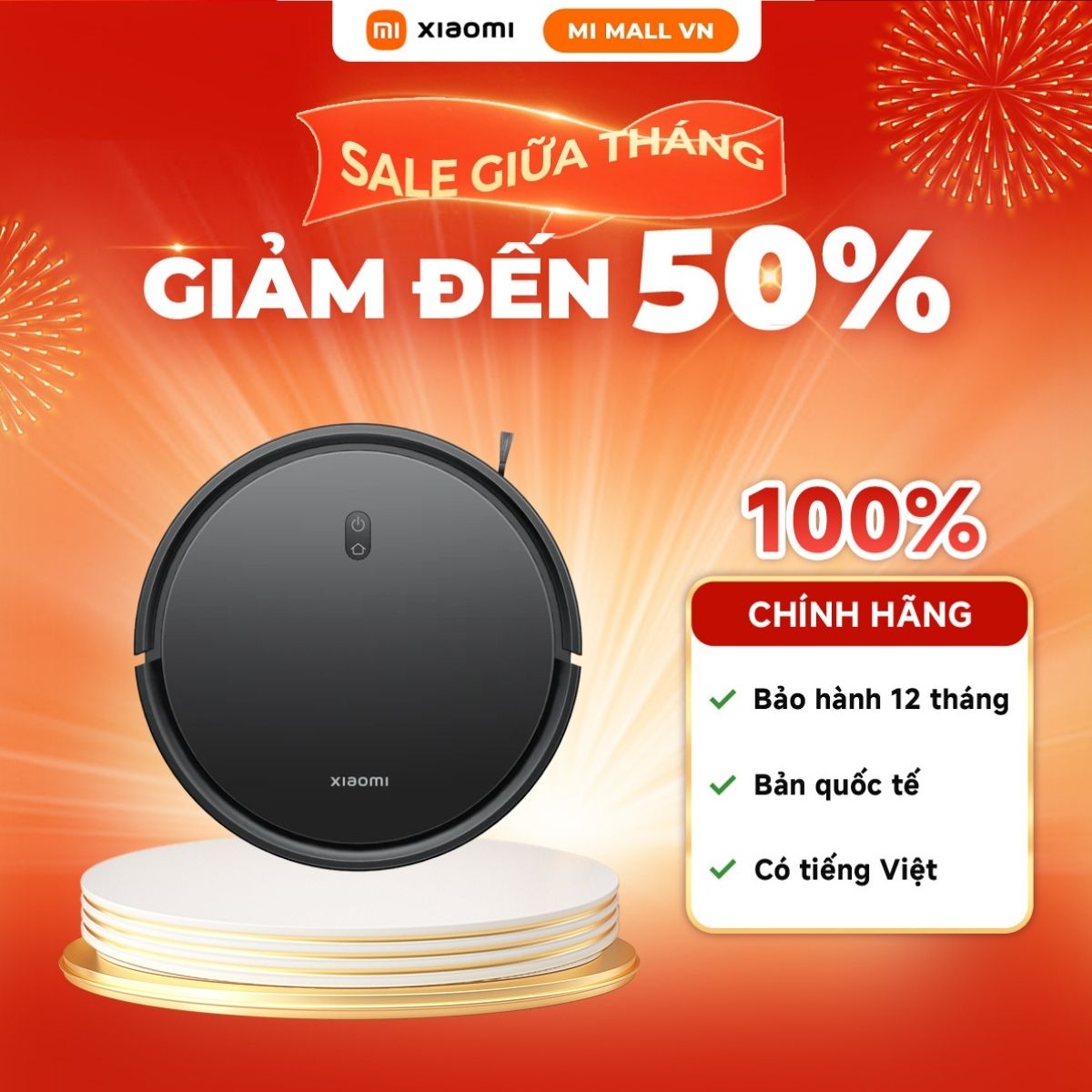 Robot Hút Bụi Lau Nhà Xiaomi Robot Vacuum E10C EU – Hàng Chính Hãng