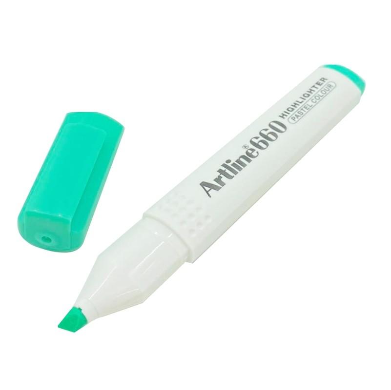 Bút dạ quang Pastel Artline EK-660,Lục,1.0-4.0mm