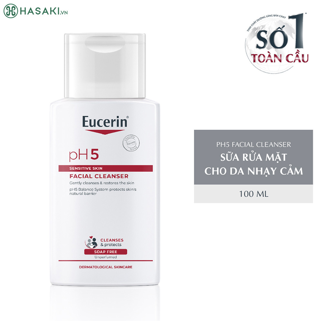 Sữa Rửa Mặt Da Nhạy Cảm Eucerin pH5 Facial Cleanser 100ml