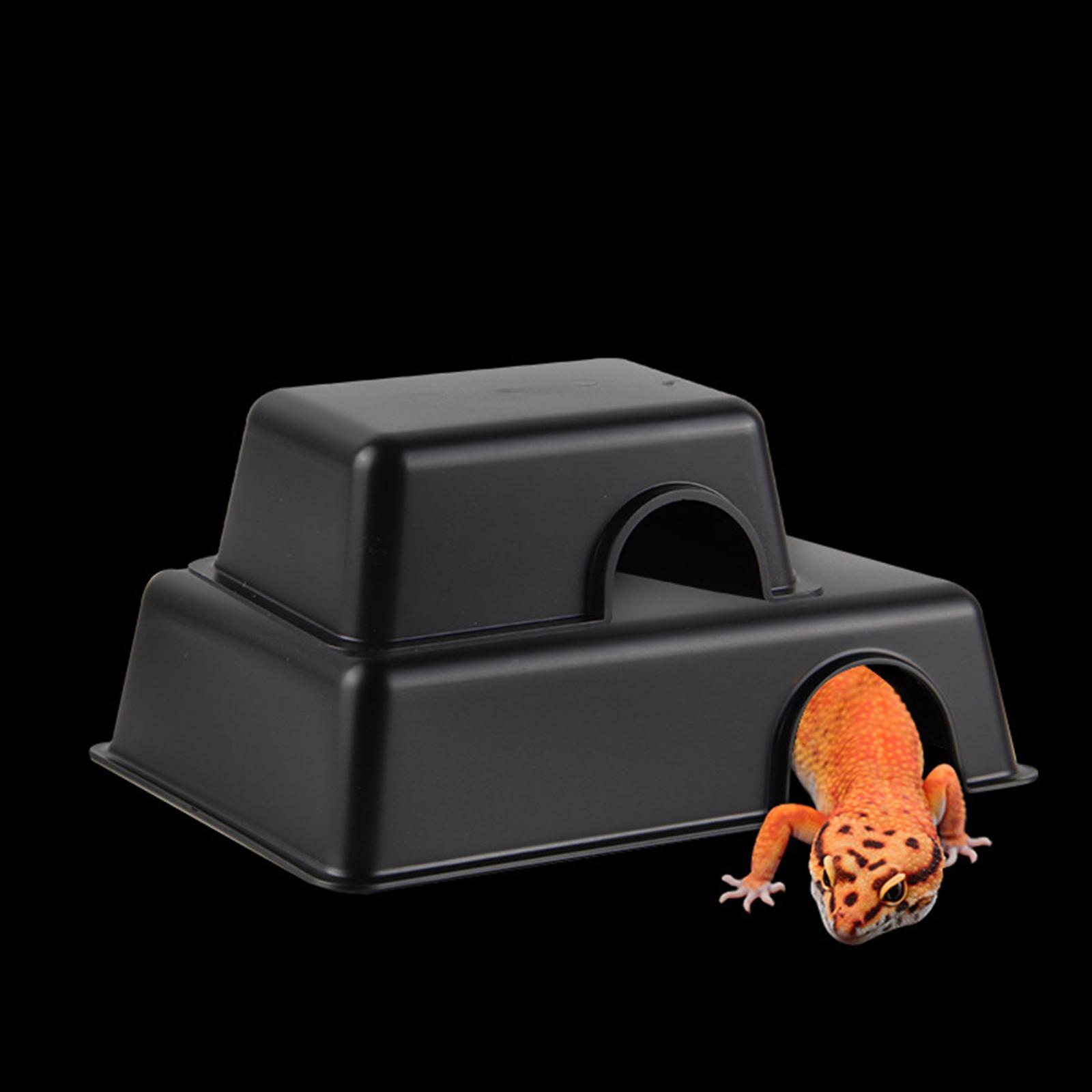 Reptile Hideout Box, Small Animal Hideaway, for Snake, Lizards, Leopard Gecko