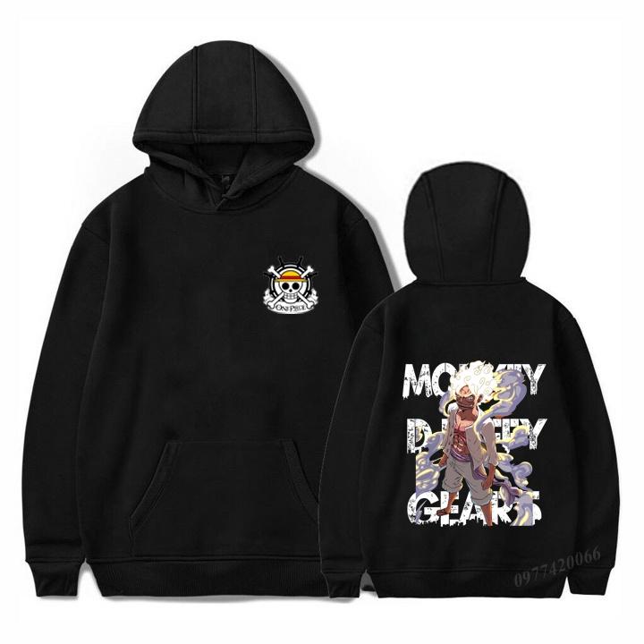 Áo hoodie one piece, áo khoác áo hoodie onepiece in hình luffy gear 5 mẫu mới nhất loại đẹp