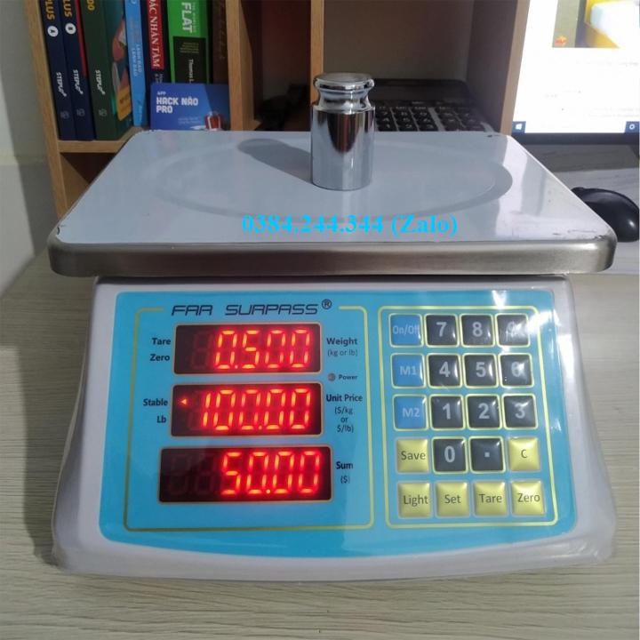 Cân điện tử chống nước tính tiền ACS 818 - Cân bán hàng 30kg dành cho các cửa hàng, kiot, siêu thị,...
