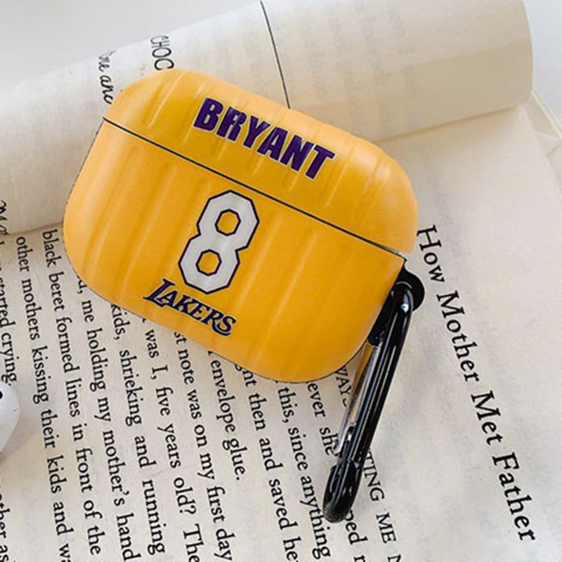 Bao case tai nghe Apple Airpods 1 / 2 hiệu HOTCASE Lakers Bryant chống sốc, chống vân tay, chống bám bẩn - Hàng nhập khẩu