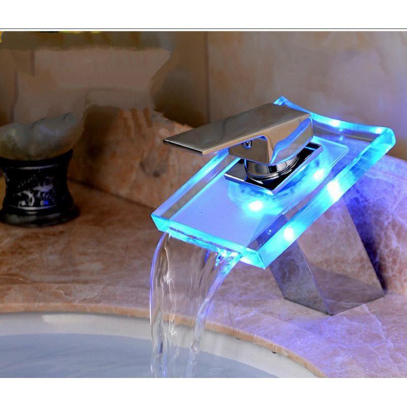 Vòi lavabo Led đổi màu theo nhiệt độ hàng inox cao cấp Home and Garden