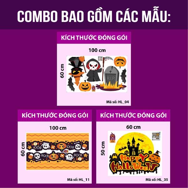 DECAL TRANG TRÍ HALLOWEEN COMBO SỐ 19