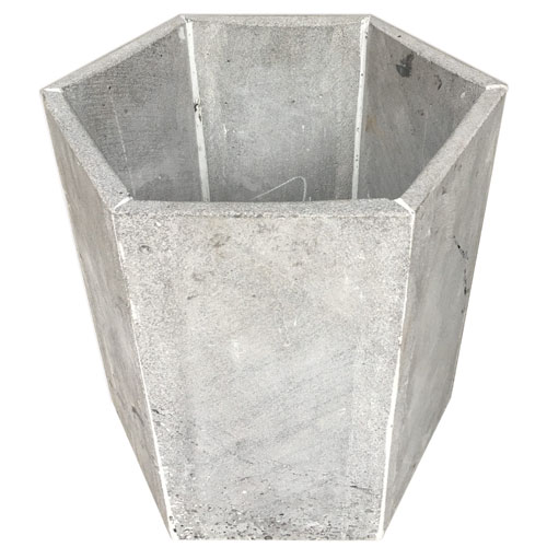Chậu đá tự nhiên trồng cây - Chậu lục giác KT 30cm