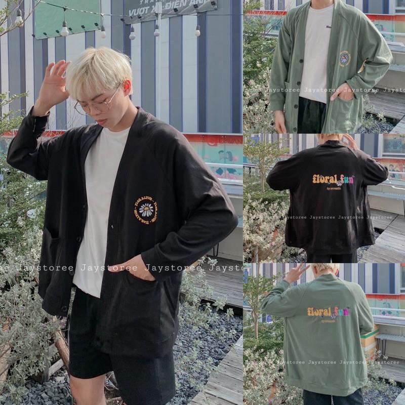 Áo khoác Cardigan XANH/ĐEN Nam Nữ Unisex ️ 