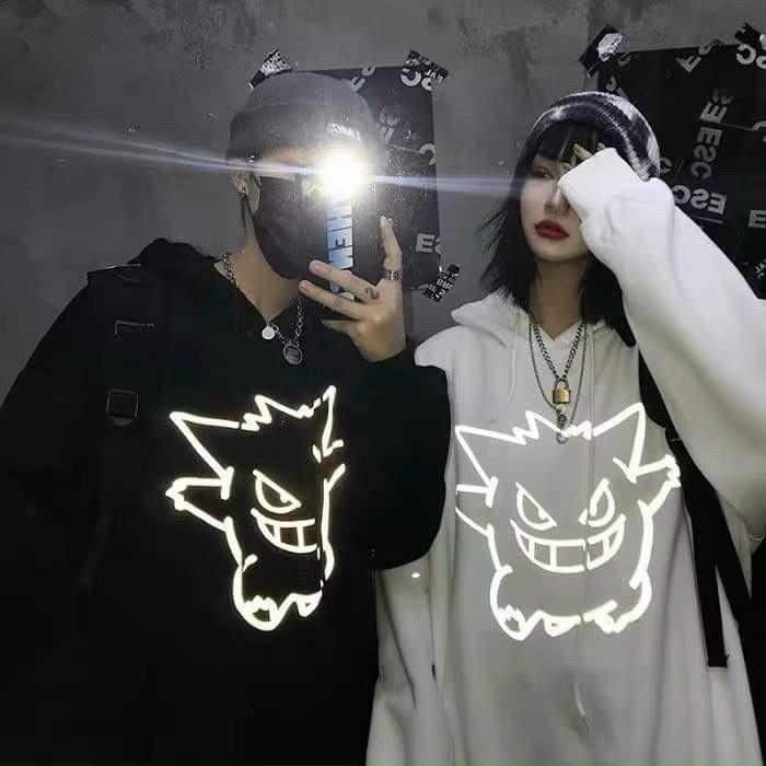 Áo Hoodie Nỉ Nam Nữ From Rộng Unisex In Dạ Quang Phát Sáng Cực Hot Chất Nỉ Ngoại Dày Dặn