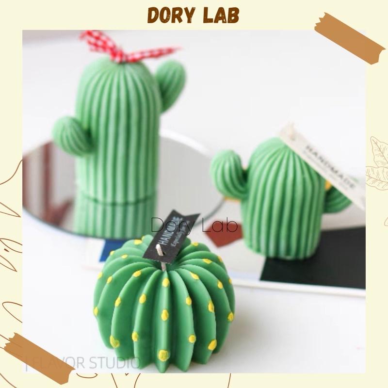 Nến Thơm Cây Xương Rồng Tròn Xinh Xắn, Phụ Kiện Decor - Dory Lab