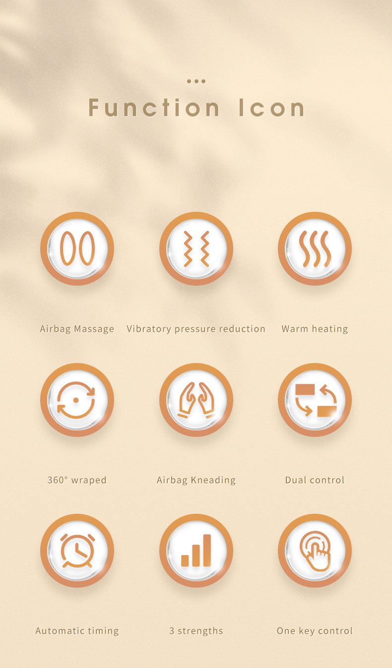 Máy massage chân bằng nhiệt hồng ngoại với áp suất không khí Knee Massager JC-106