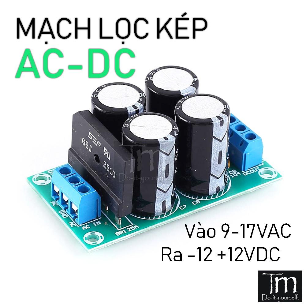 Mạch Chỉnh Lưu Cầu Ra Kép -12 +12V (SFT-PW28)