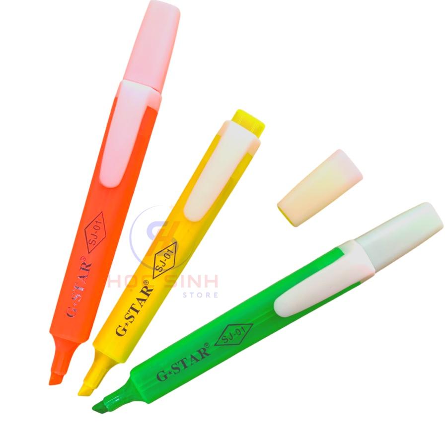 Combo 3 cây bút dạ quang Gstar SJ 01 ( 3 màu cam, vàng, xanh )