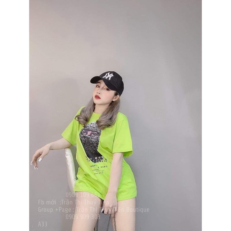 Áo thun form rộng mặt người