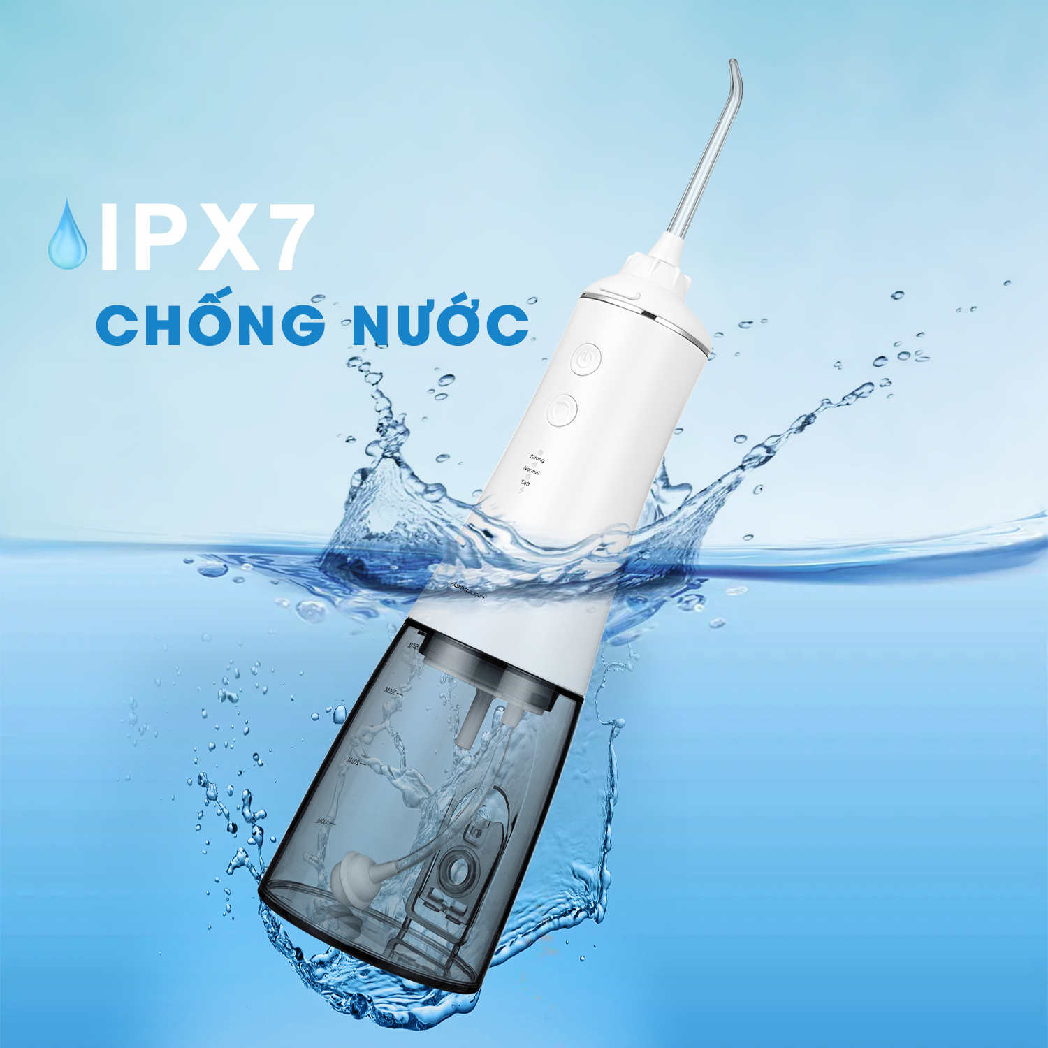 Combo Máy Tăm Nước Cao Cấp 2203 X WaterPush - Bảo hành Online máy lỗi đổi mới tận nhà 1 năm - Áp lực nước 30-150PSI