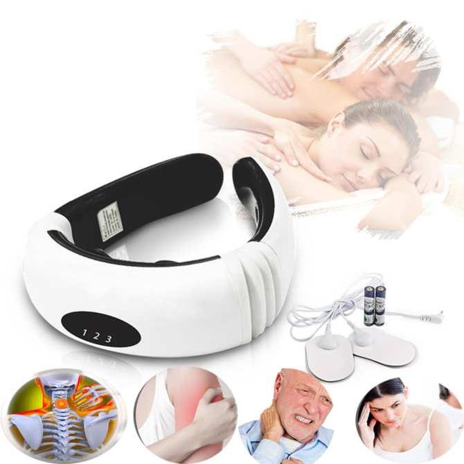 Máy Masage vai gáy chữ C, Máy Massage Cổ Vai Gáy 3D, Máy matxa trị liệu, , rung từ trường và xung điện,