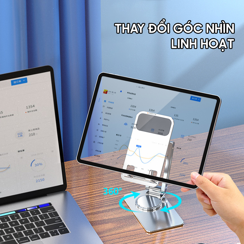 Giá đỡ điện thoại chân xoay 360 độ tiện lợi , giá đỡ để bàn- D1591