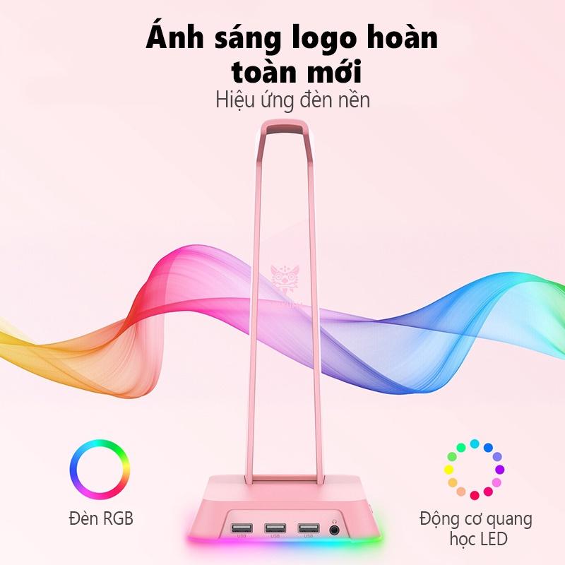 Giá đỡ tai nghe di động ONIKUMA ST-2 màu hồng có thể được sử dụng cho tai nghe