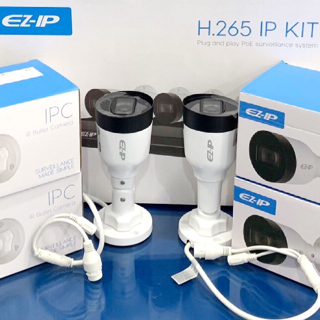 Bộ KIT EZ-IP Duahua, FULL HD 1080p, 4 mắt 2.0Mp và đầu ghi hình 4 kênh - Hàng nhập khẩu