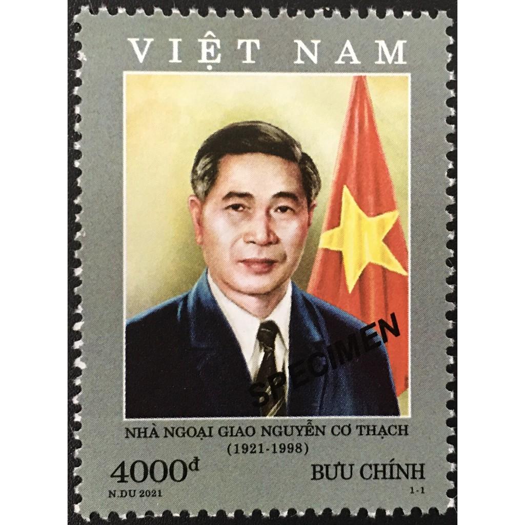 Tem Việt Nam 2021 SPECIMEN - Hình Ảnh Nhà Ngoại Giao Nguyễn Cơ Thạch.