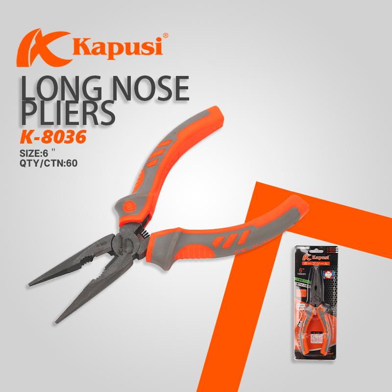 Kìm Nhọn Kapusi 6 inch & 8 inch – Cắt, Uốn, Kéo Dây Kim Loại, Dây Điện Chính Xác