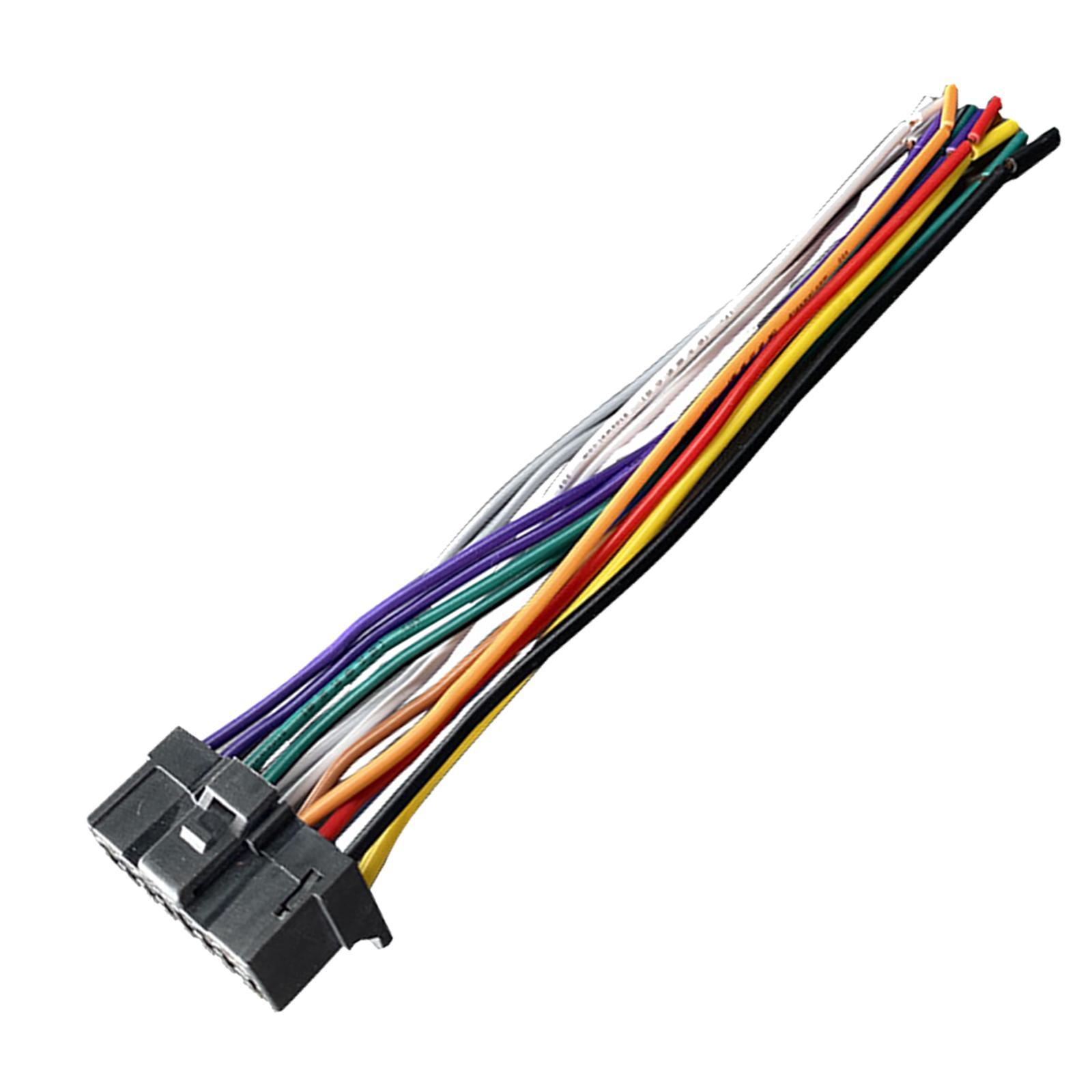 Car Stereo  Player Wiring Harness Radio Adapter 14cm Length 13 Pin Wire