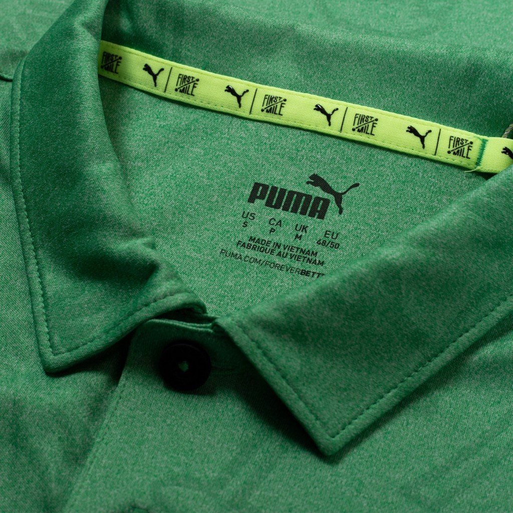 Polo Golf Nam Puma First Mile Flash Polo - Amazon Green Heather 59954902