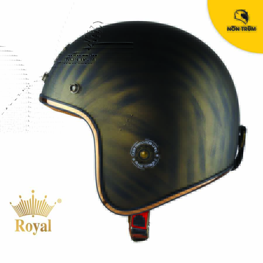Nón bảo hiểm 3/4 Royal M20C đồng xước nhám phân phối bởi hệ thống Nón Trùm
