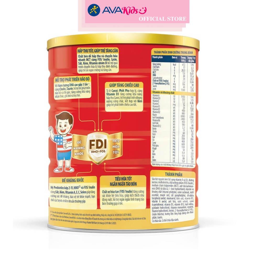 Hình ảnh Sữa bột Nutifood GrowPLUS+ đỏ hương vani 1.5 kg (từ 1 tuổi) dành cho trẻ suy dinh dưỡng, thấp còi