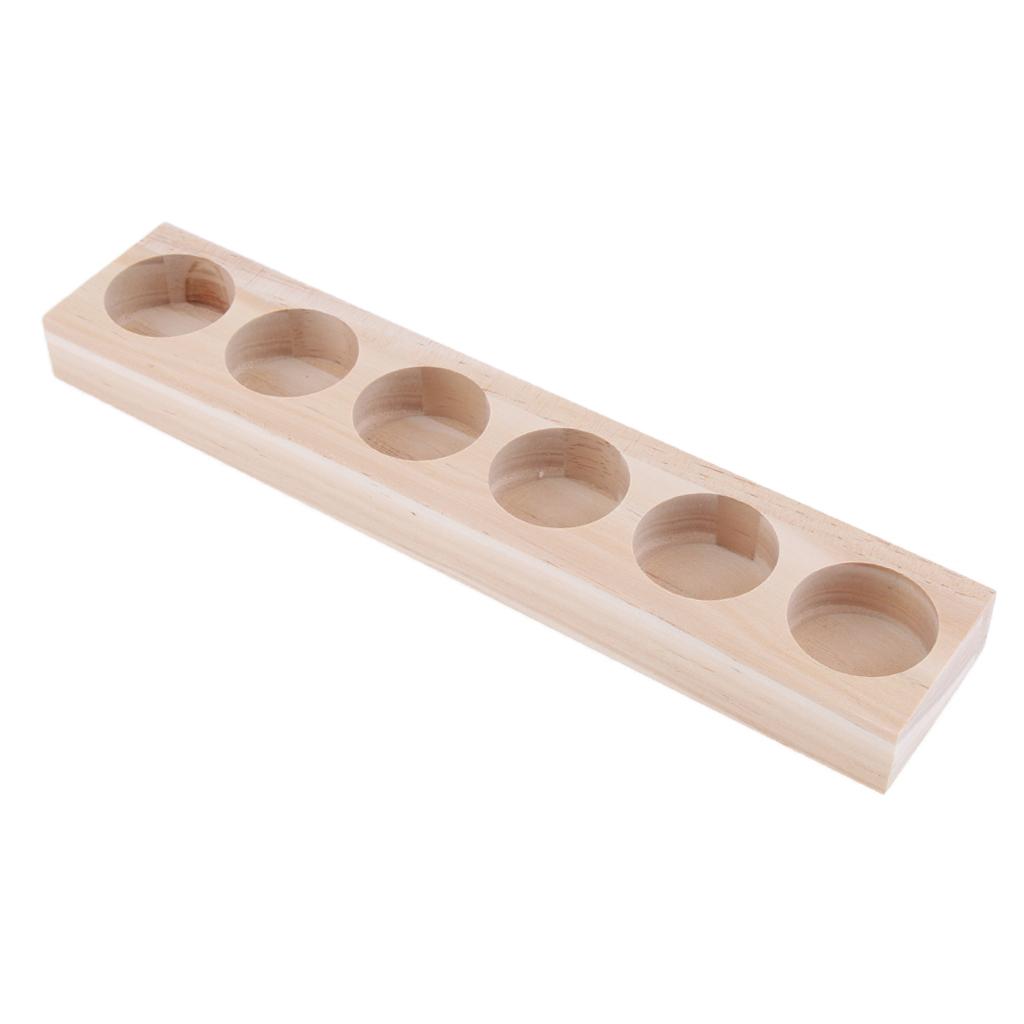 Handmade Wood Essential Oils Perfume Display Organizer Rack Holder Stand