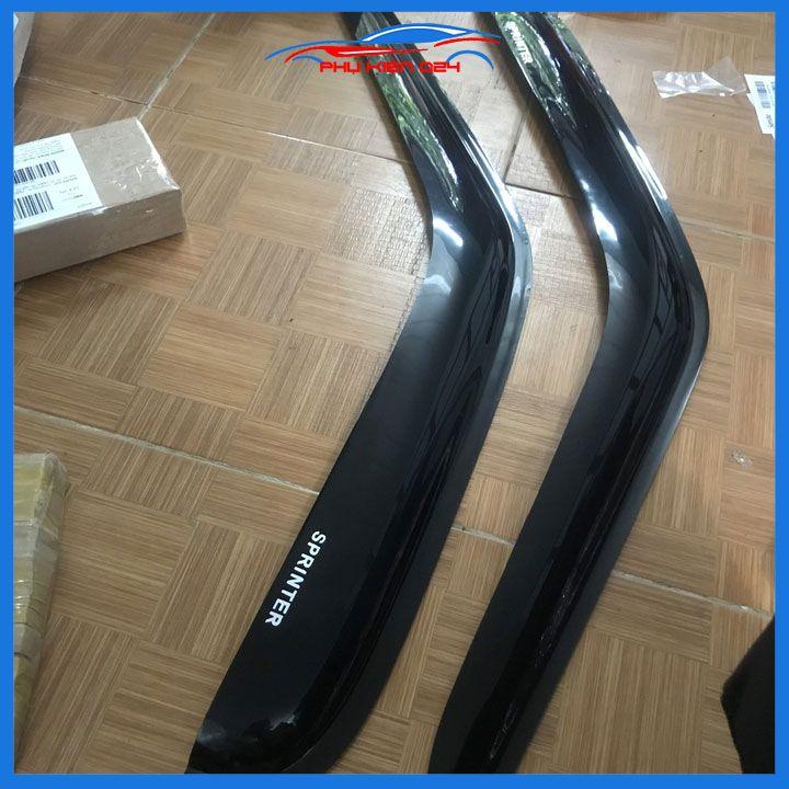 Vè che mưa ô tô Mercedes Sprinter 2006-2017-2018 Vè Đen, nhựa ABS cao cấp chắn mưa, cản bụi, trang trí xe hơi