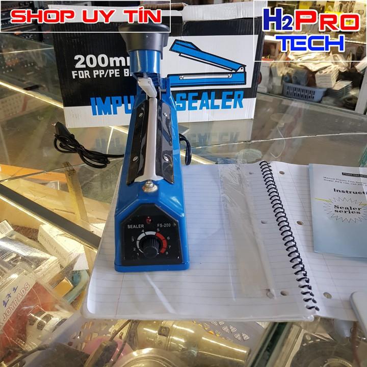 Máy hàn miệng túi dập tay size 20cm Impulse sealer 200mm