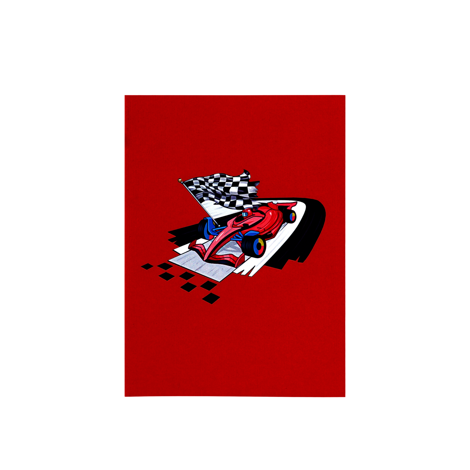 H39 - ️ Thiệp 3D Xe Đua F1 – Formula Racing Car Pop Up Card Viethands Giftshop