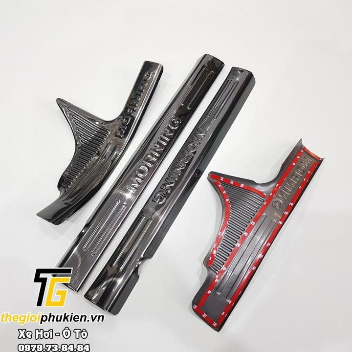Bộ Ốp bậc cửa, Nẹp bước chân KIA Morning 2012-2019 - Mẫu Titan