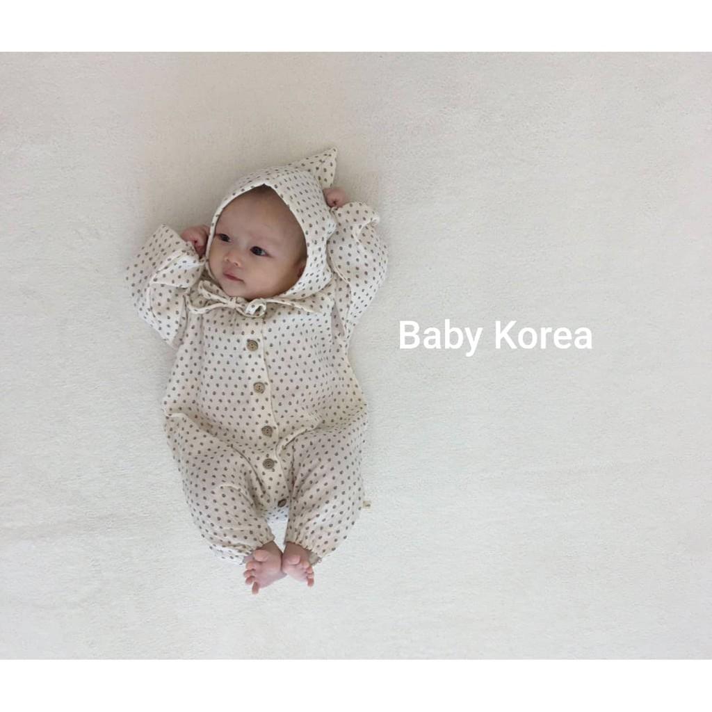 Set Jumpsuit kèm mũ chóp Pio made in Korea