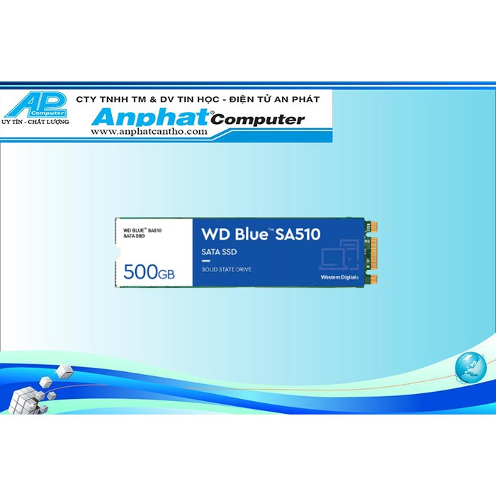 Ổ cứng SSD WD Blue SA510 500GB M.2 2280 WDS500G3B0B - Hàng Chính Hãng