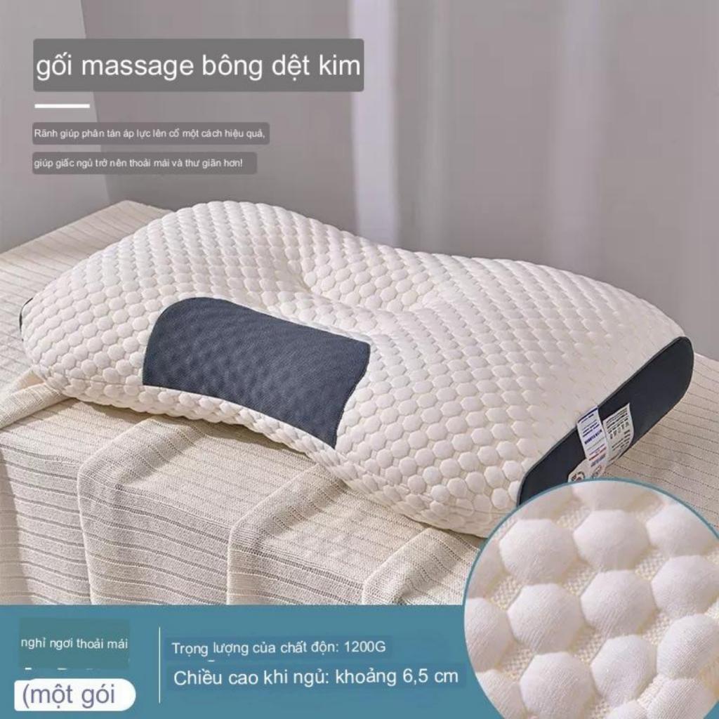 Gối ngủ chống mỏi cổ gối nằm ngủ massague cổ tạo giâc ngủ sâu