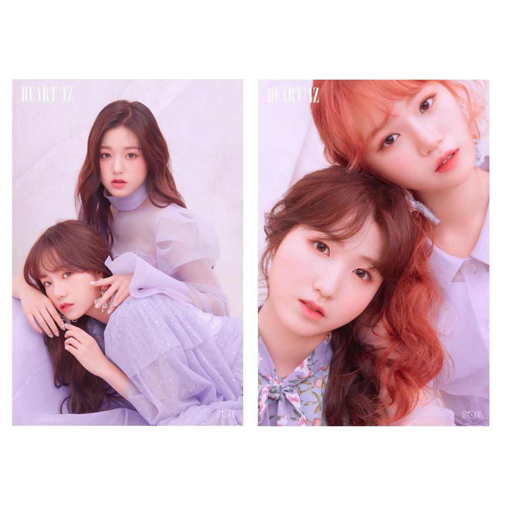 6 POSTER A5 ẢNH IZONE  - HEART*IZ