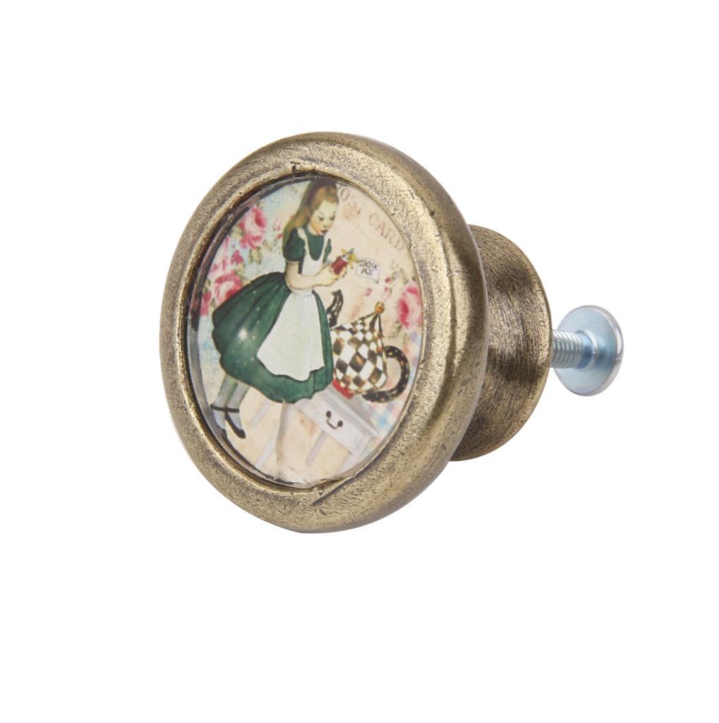 2Pcs Vintage Cabinet Door Drawer Wardrobe Bin Handle Pull Knob Hardware