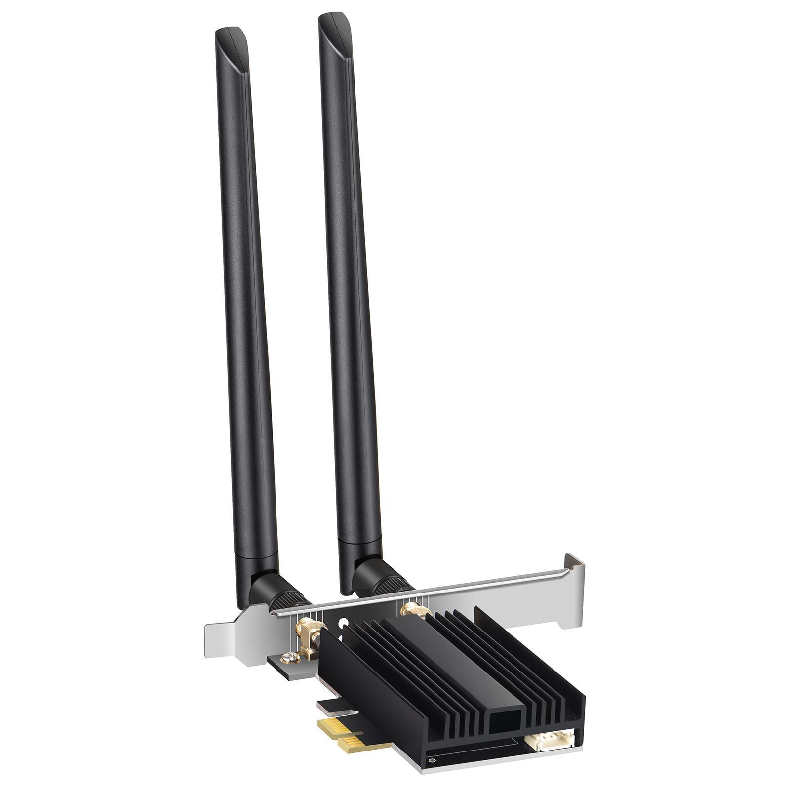 Giao hàng nhanh card mạng không dây PCI-E AX3000 Gigabit tần số kép máy tính WiFi6E đầu thu Bluetooth WIFI card mạng