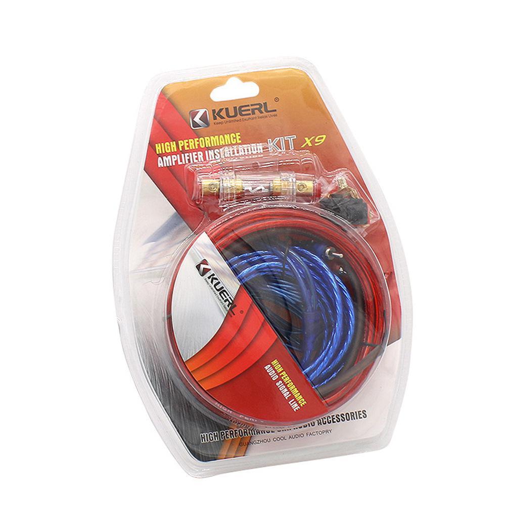 Bộ Dây Nguồn dây tín hiệu AV, cầu chì Lắp Sub Điện, Bộ kit Sub Trầm, Âmly Ô Tô- Phụ Kiện Âm Thanh Ô Tô KUERTH