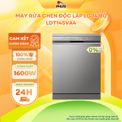 Máy Rửa Chén Độc Lập LG LDT14SVA4 - Hàng Chính Hãng