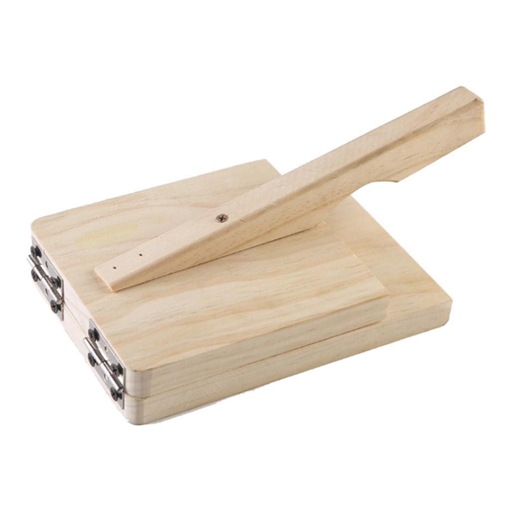 Wooden  Press Dumpling Skin Presser  Pastry Maker Pressing Tool