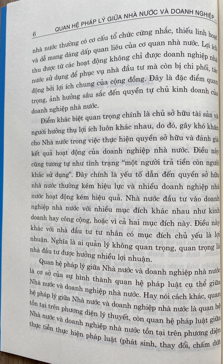 Quan Hệ Pháp Lý Giữa Nhà Nước  và Doanh nghiệp Nhà Nước  Trong Nền Kinh Tế Thị Trường Đinh Hướng Xã Hội Chủ Nghĩa