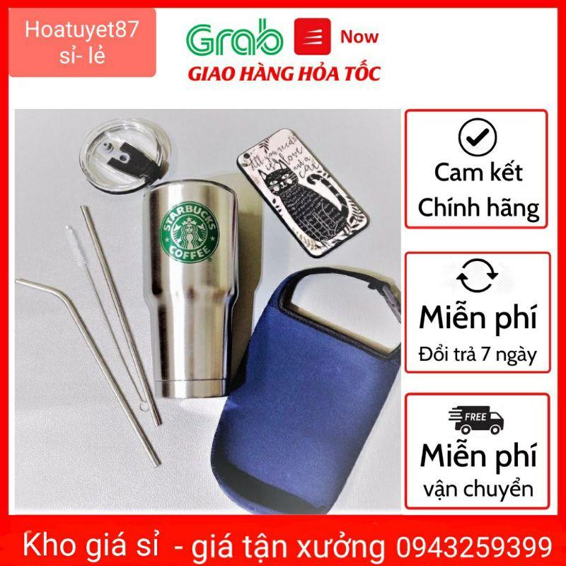 Cốc giữ nhiệt  thái lan 900ml chống trào- Tặng kèm full bộ