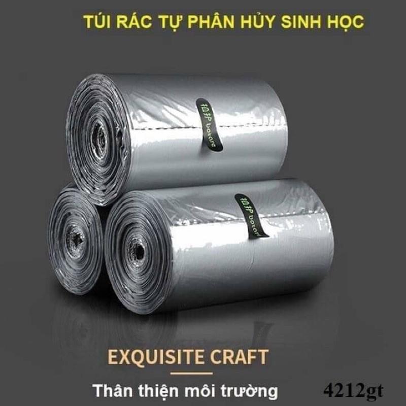 CUỘN 100 TÚI ĐỰNG RÁC TỰ HUỶ MÀU BẠC SIÊU TIỆN LỢI