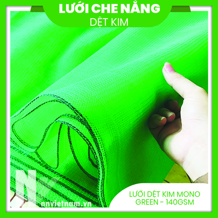 Lưới che nắng dệt kim mono màu xanh