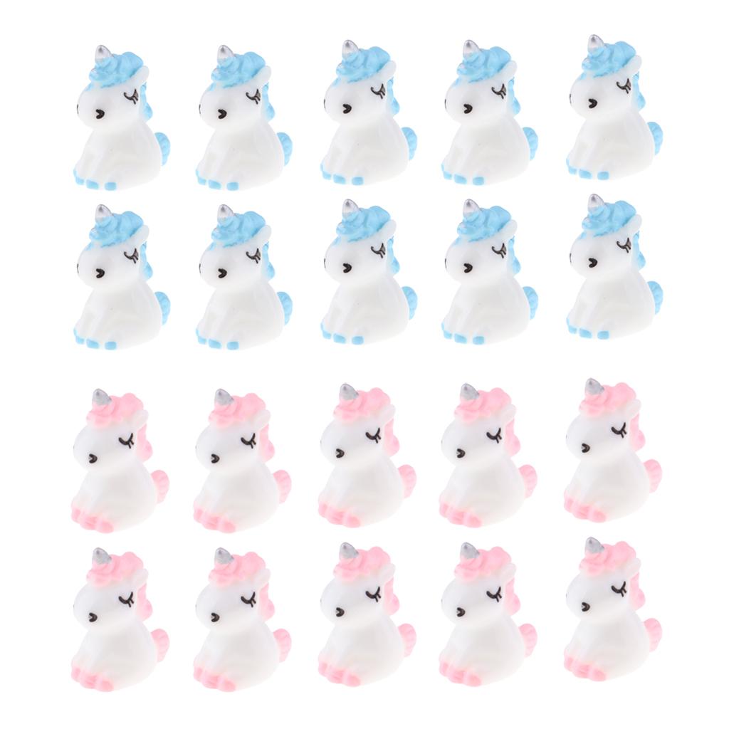 20 Mini Nhựa Dễ Thương Kỳ Lân Tượng Thu Nhỏ Vườn Cổ Tích Đồ Trang Trí
